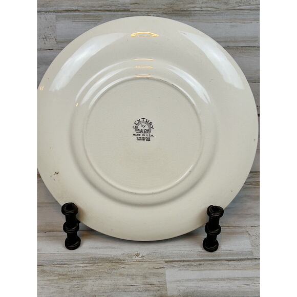 Vintage Rust Orange Century by Salem Plate Warranted 22 Karat. Made in the USA - Picture 5 of 7